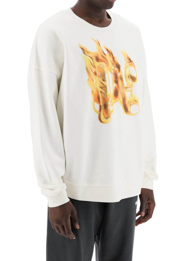 Palm Angels "burning monogram crewneck