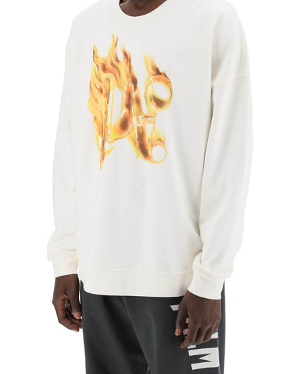 Palm Angels "burning monogram crewneck