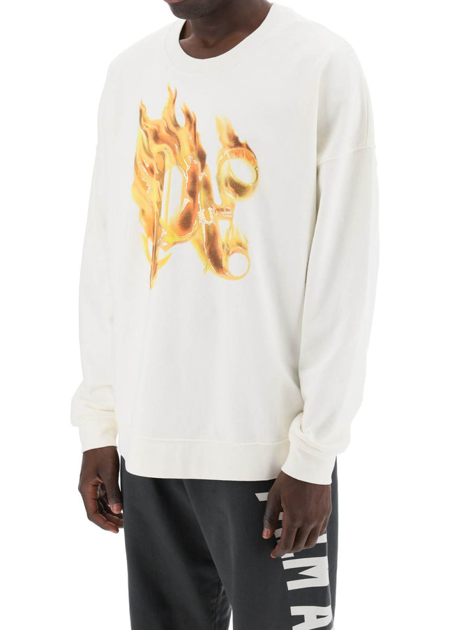 Palm Angels "burning monogram crewneck