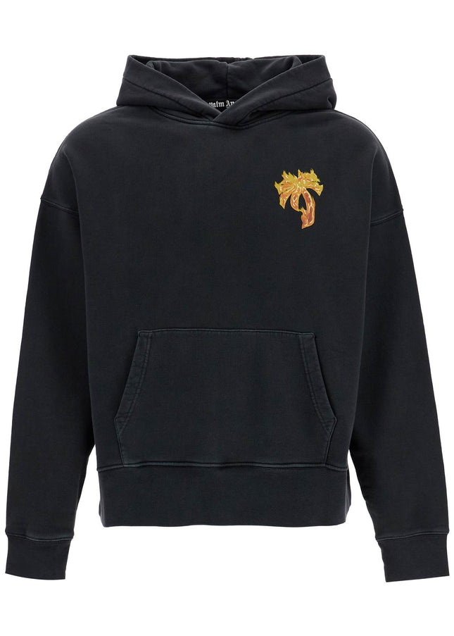 Palm Angels 'burning palm oversized hoodie with hood'