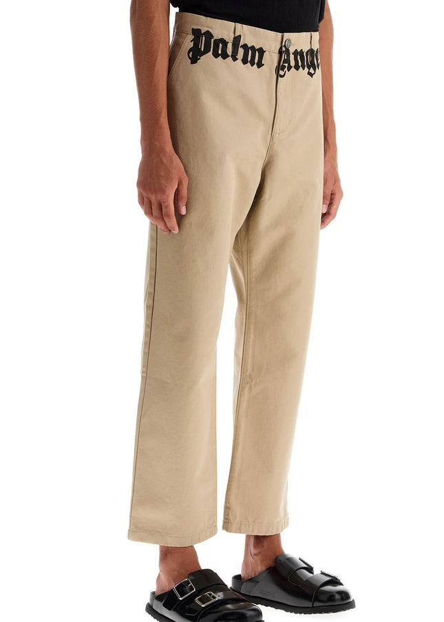 Palm Angels chino pants with logo branding