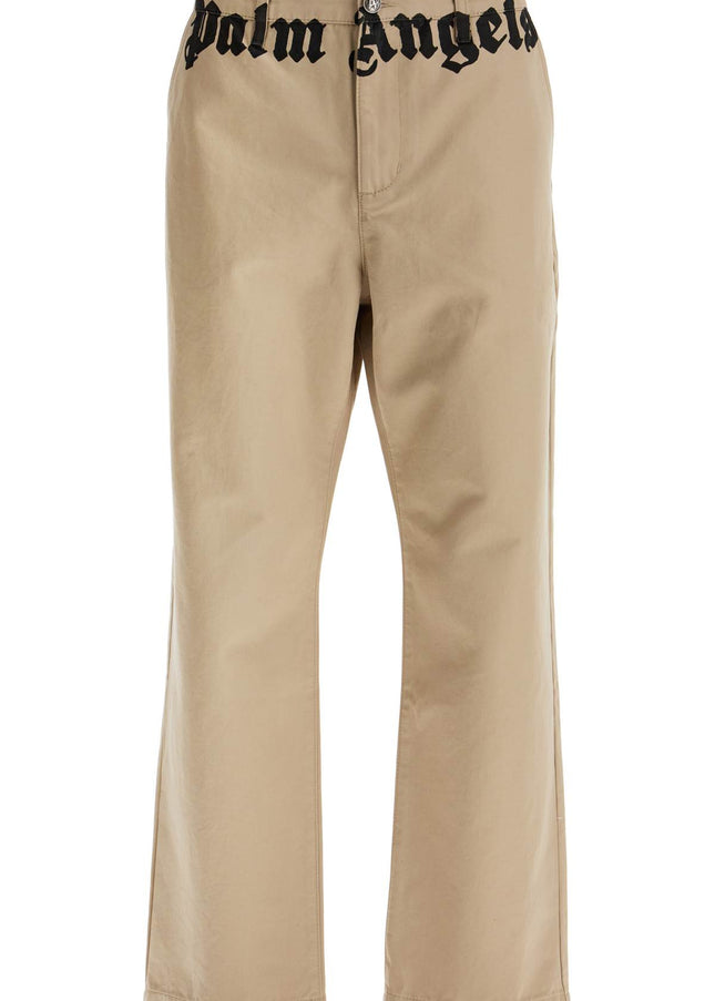 Palm Angels chino pants with logo branding