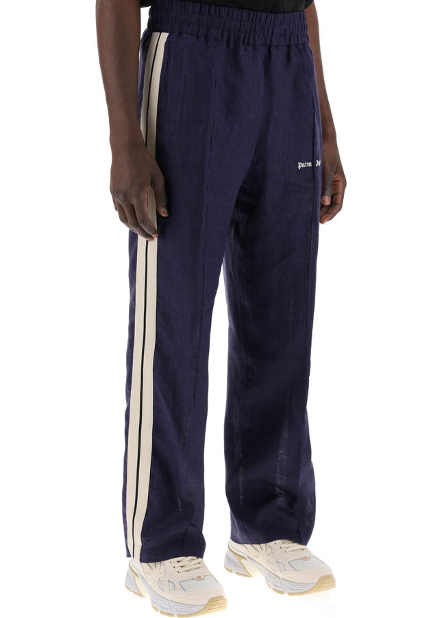 Palm Angels linen joggers with side stripes