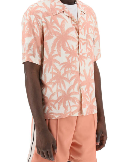 Palm Angels bowling shirt with palms motif