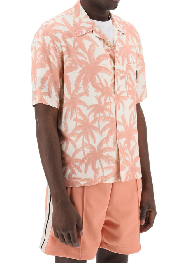 Palm Angels bowling shirt with palms motif