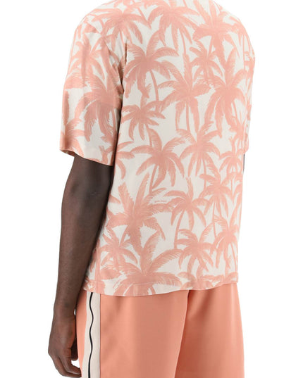 Palm Angels bowling shirt with palms motif