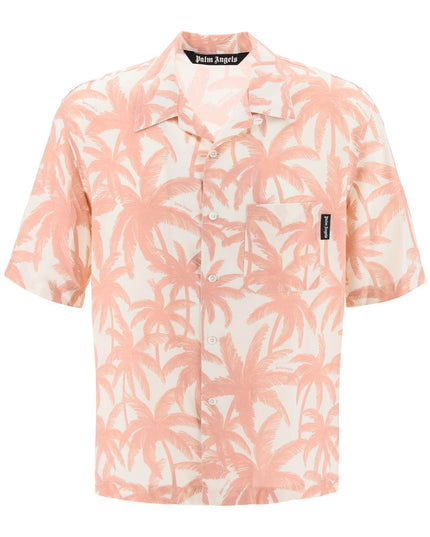 Palm Angels bowling shirt with palms motif