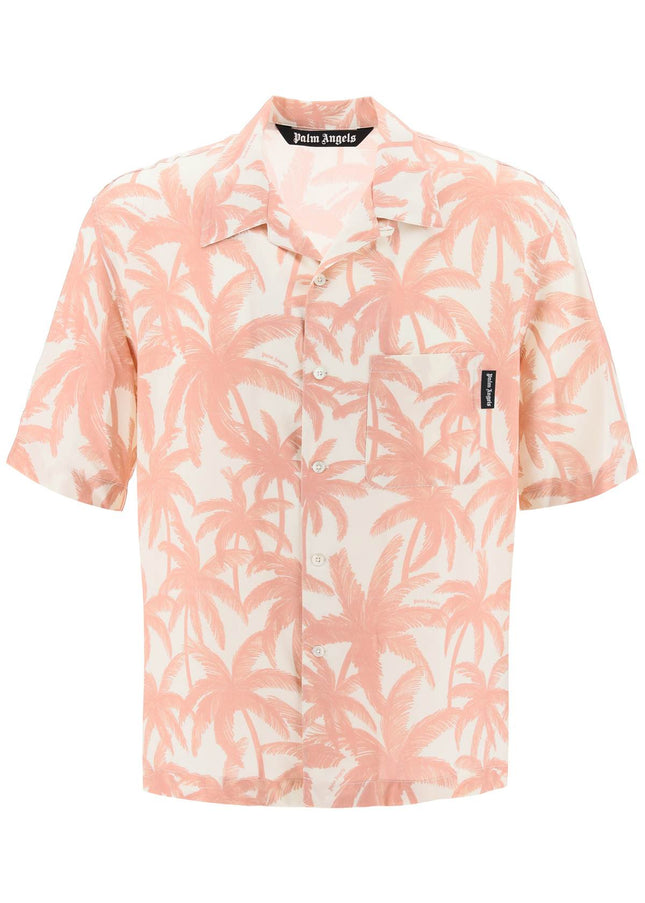 Palm Angels bowling shirt with palms motif