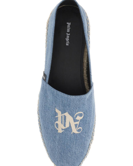 Palm Angels denim espadrilles with embroidered logo