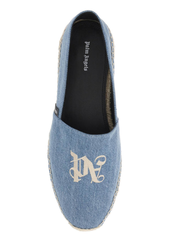 Palm Angels denim espadrilles with embroidered logo