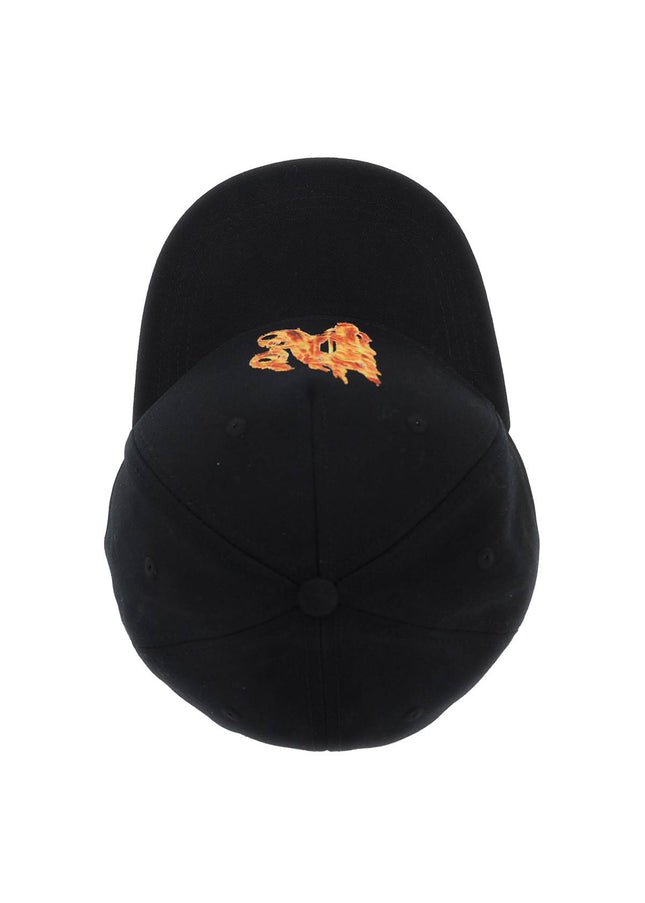 Palm Angels burning monogram baseball cap