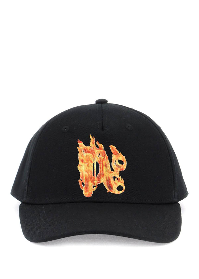 Palm Angels burning monogram baseball cap