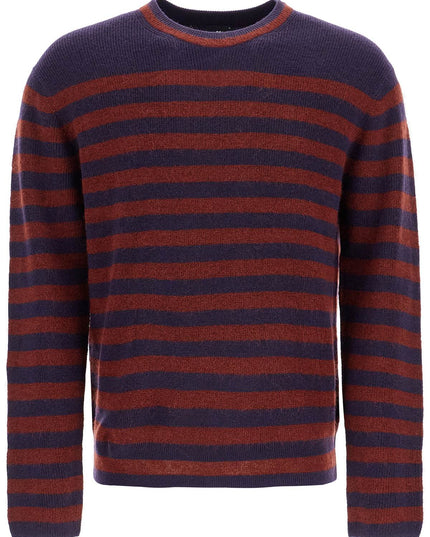 PS Paul Smith striped wool and mohair blend pullover