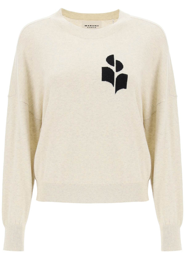 Neutro Isabel Marant Etoile Marisans Sweater With Logo Intarsia-Marant ETOILE-Neutro-34-Urbanheer