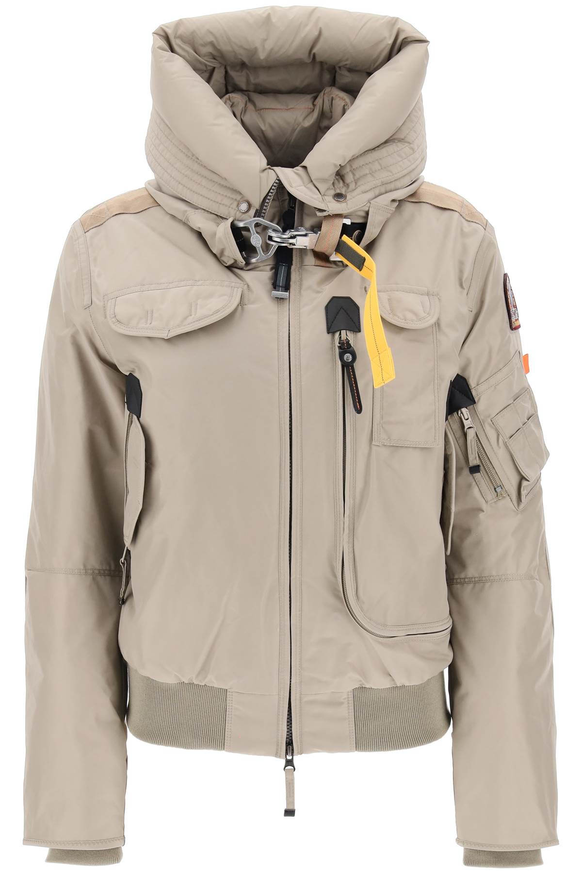 Parajumpers 'Gobi' Bomber Jacket In Oxford Nylon-Clothing - Women-Parajumpers-Beige-XS-Urbanheer