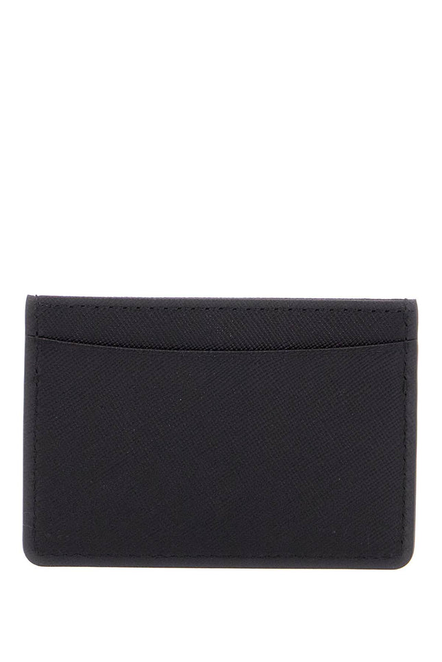 A.P.C. minimalist black calfskin credit card holder