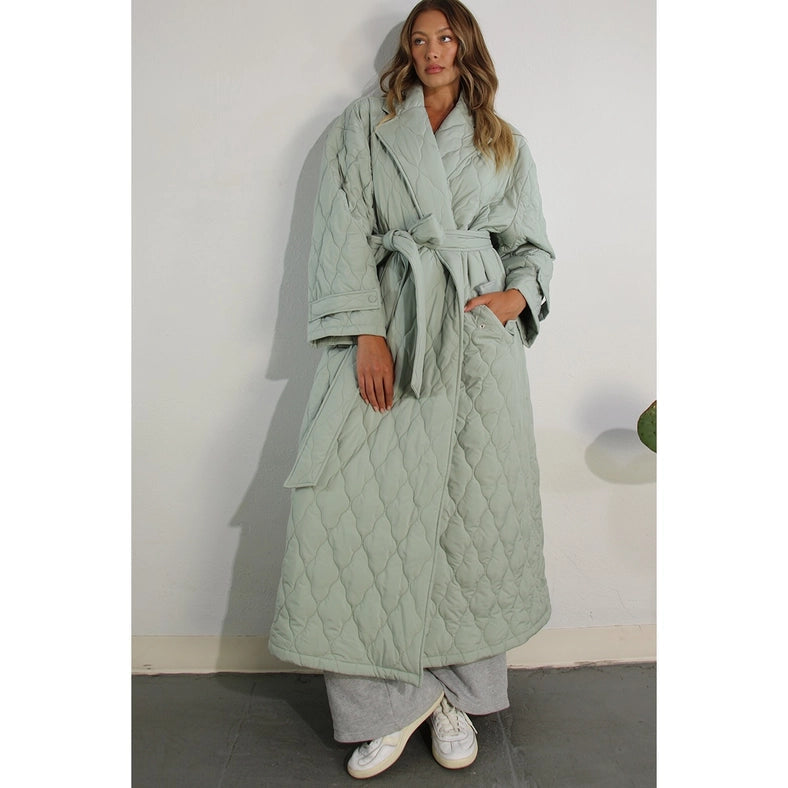 Padded Oversized Long Jacket Coat