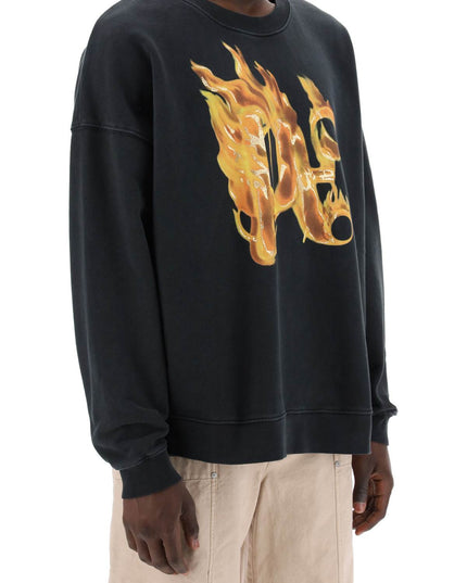 Palm Angels "burning monogram crewneck