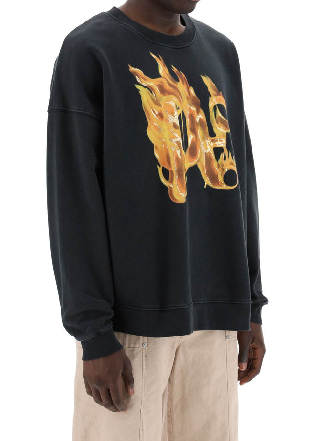 Palm Angels "burning monogram crewneck