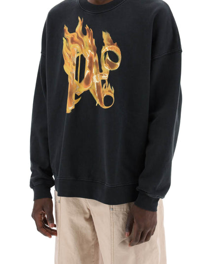 Palm Angels "burning monogram crewneck