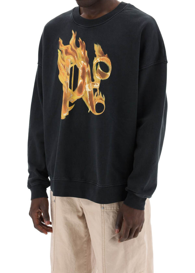 Palm Angels "burning monogram crewneck