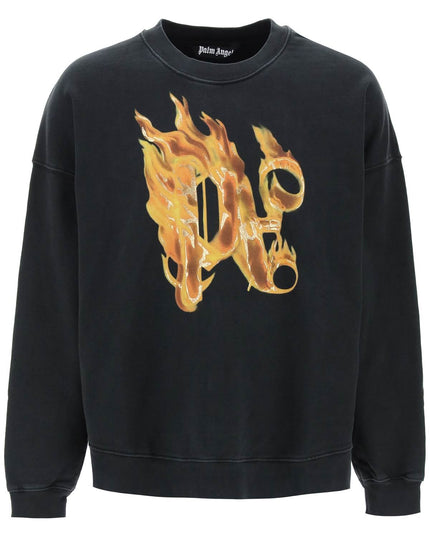 Palm Angels "burning monogram crewneck