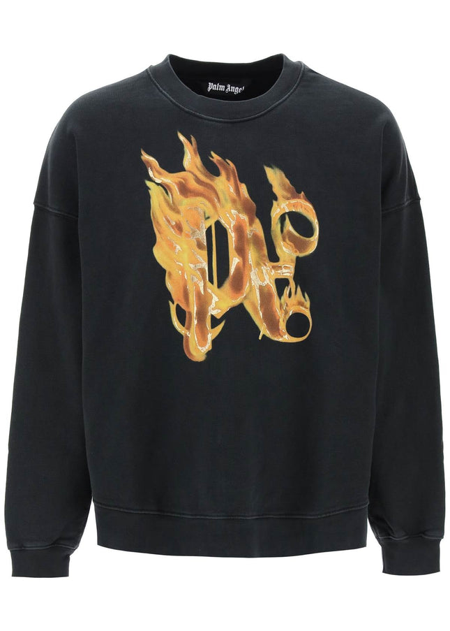 Palm Angels "burning monogram crewneck