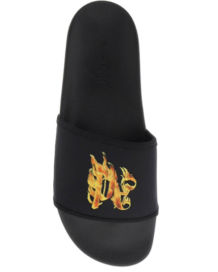 Palm Angels burning monogram slides