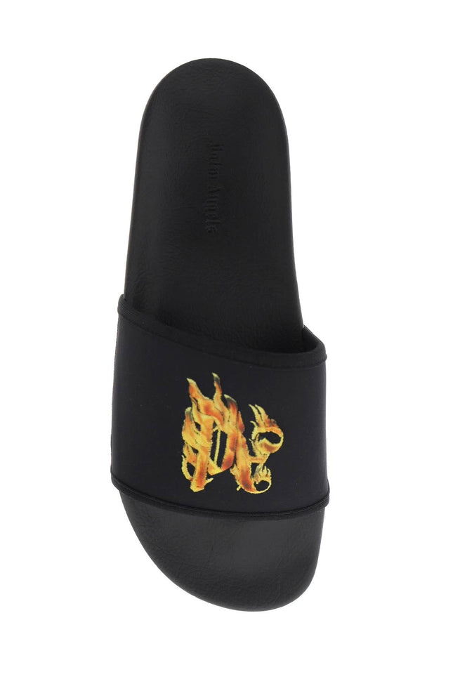 Palm Angels burning monogram slides