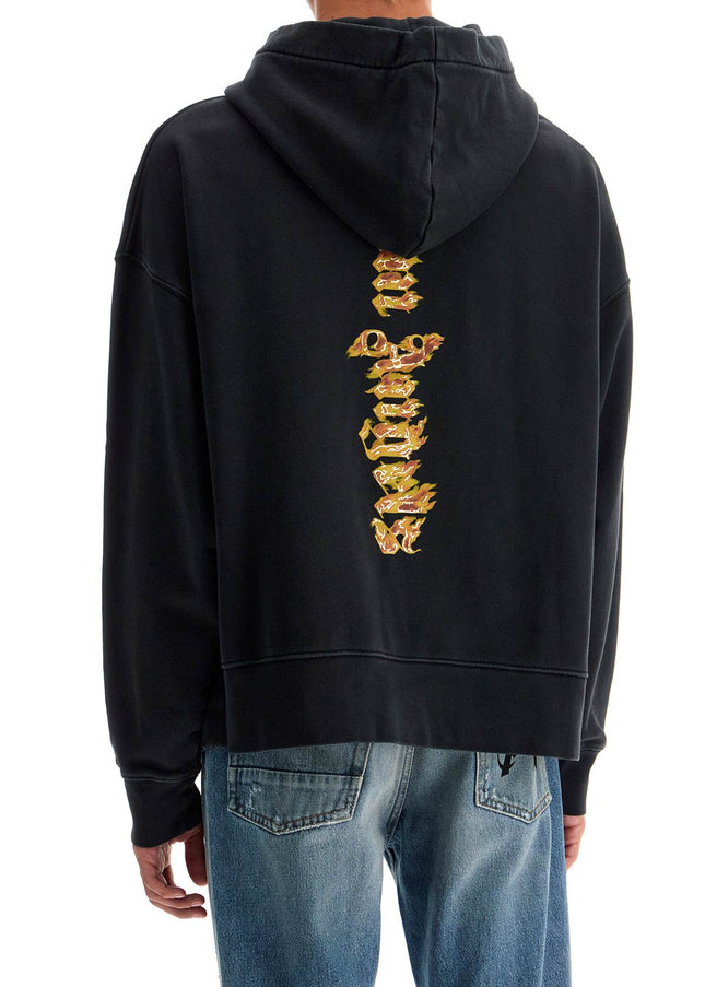 Palm Angels 'burning palm oversized hoodie with hood'