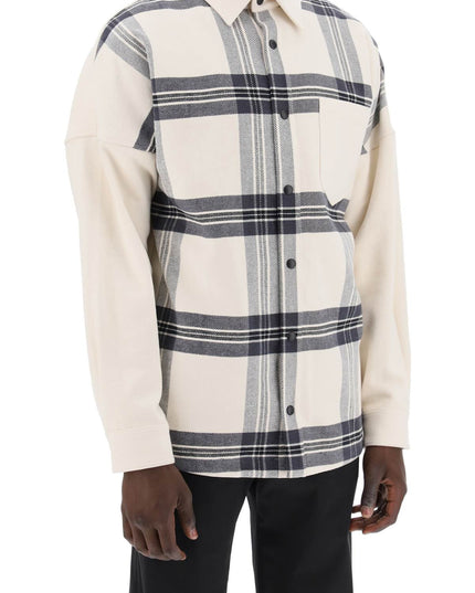 Palm Angels "plaid overshirt with embroidered logo