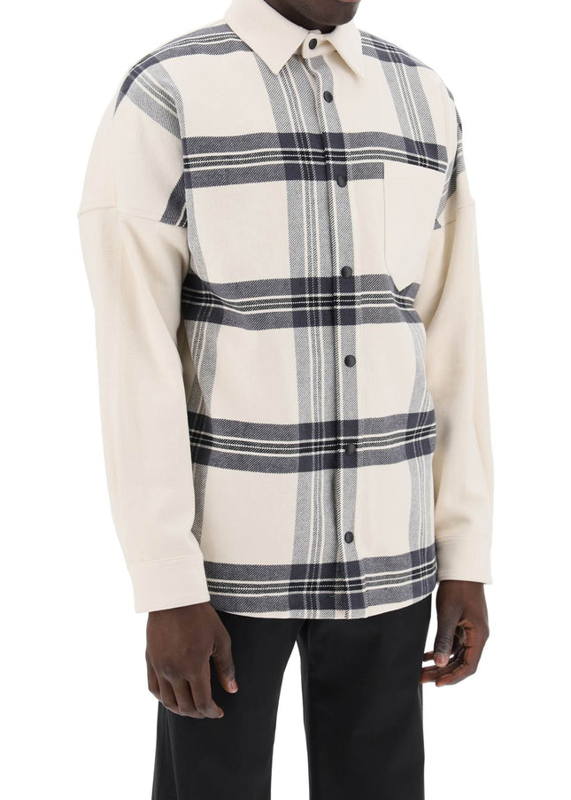 Palm Angels "plaid overshirt with embroidered logo