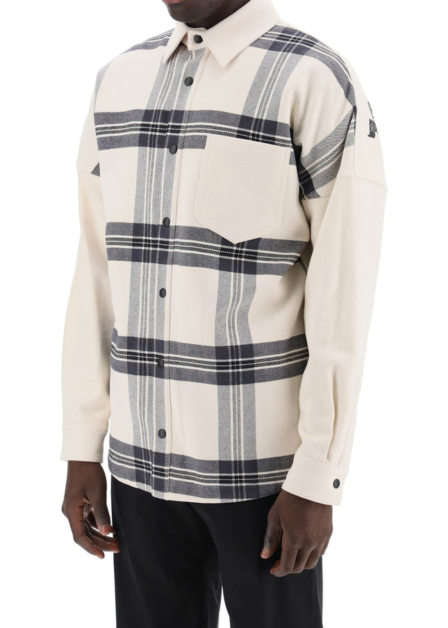 Palm Angels "plaid overshirt with embroidered logo