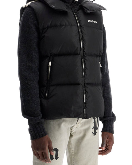 Palm Angels sleeveless down jacket with contrasting