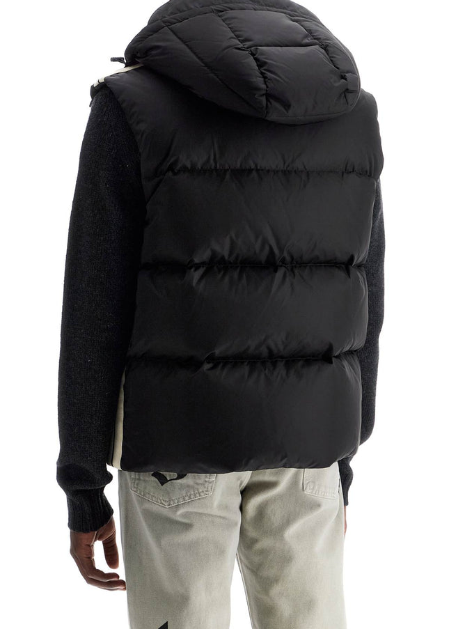 Palm Angels sleeveless down jacket with contrasting