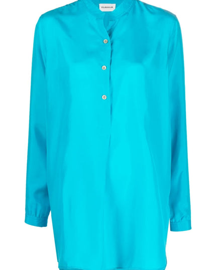 Parosh Shirts Clear Blue