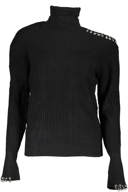 Patrizia Pepe Chic Contrast Turtleneck Sweater