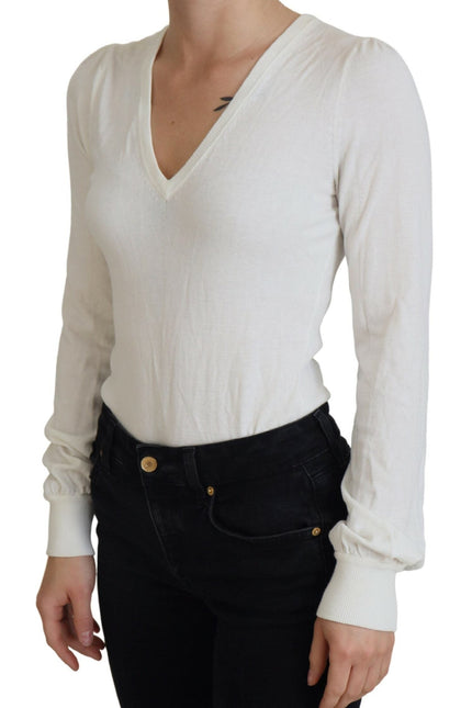 Patrizia Pepe Chic Ivory Casual Blouse