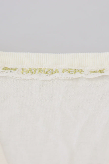 Patrizia Pepe Chic Ivory Casual Blouse