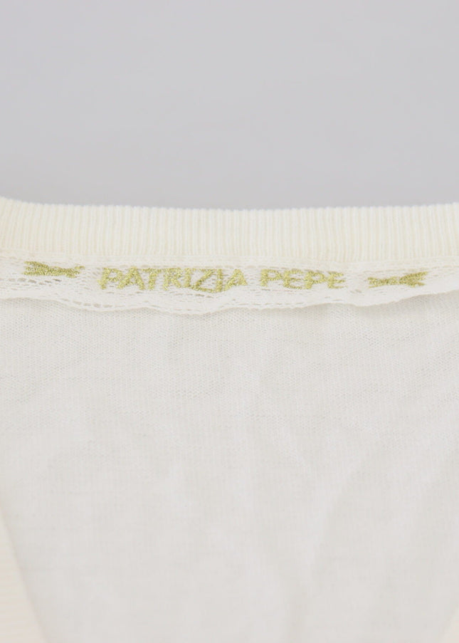 Patrizia Pepe Chic Ivory Casual Blouse