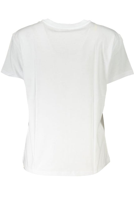 Patrizia Pepe Chic Organic Cotton Crew Neck Tee