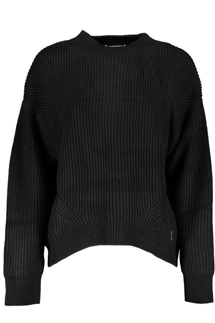 Patrizia Pepe Chic Turtleneck Sweater with Contrast Accents