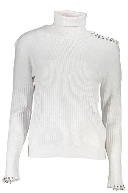 Patrizia Pepe Chic Turtleneck Sweater with Contrast Details