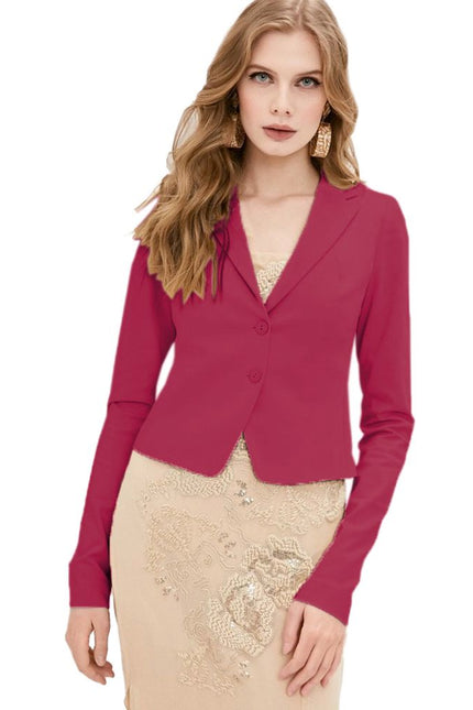 Patrizia Pepe Elegant Fuchsia Blazer Jacket