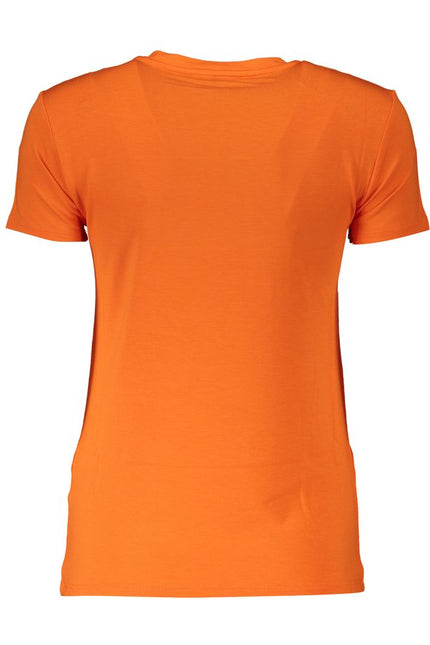 Patrizia Pepe Elegant Orange Rhinestone Tee