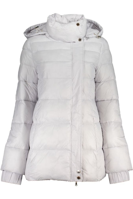 Patrizia Pepe White Polyamide Jackets & Coat