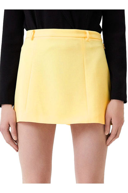 Patrizia Pepe Yellow Polyester Skirt