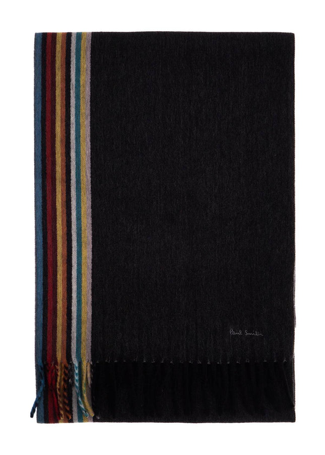 Paul Smith cashmere scarf with signature stripe pattern