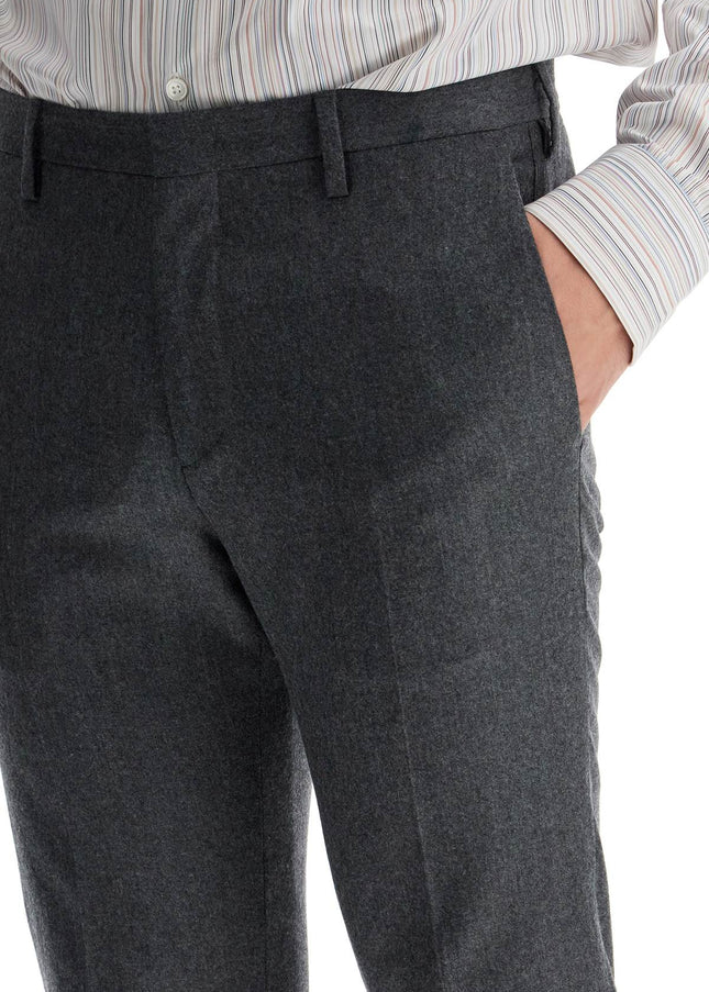 Paul Smith slim fit flannel trousers in eight