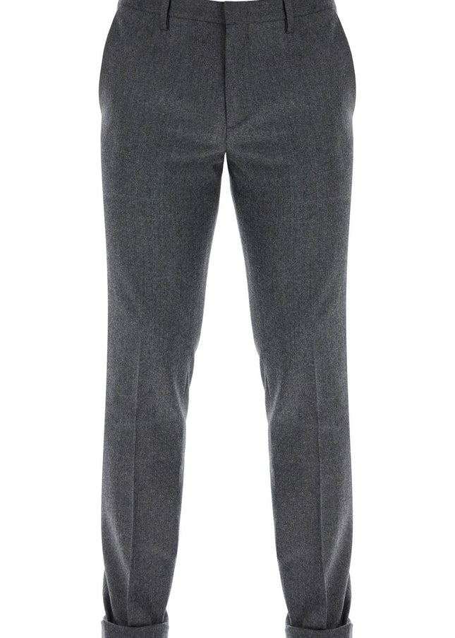 Paul Smith slim fit flannel trousers in eight